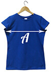 футболка женская Стрейч-Премиум - ширина